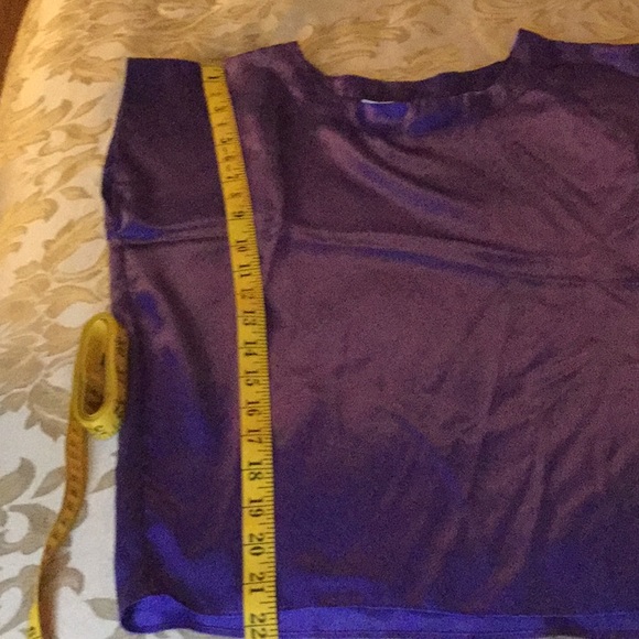 - Gitano Sz S Purple Sleeveless Blouse 100%Polyester - Picture 4 of 7